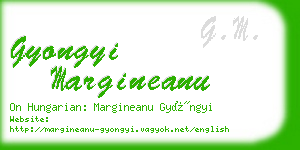 gyongyi margineanu business card